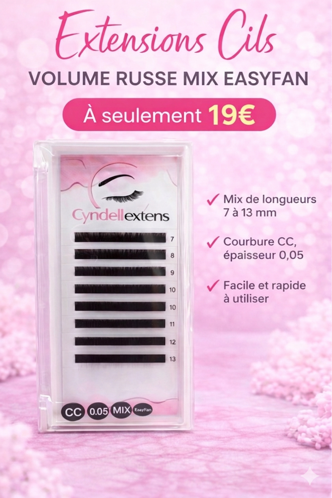 Palette Easy-Fan : Le Volume Russe accessible